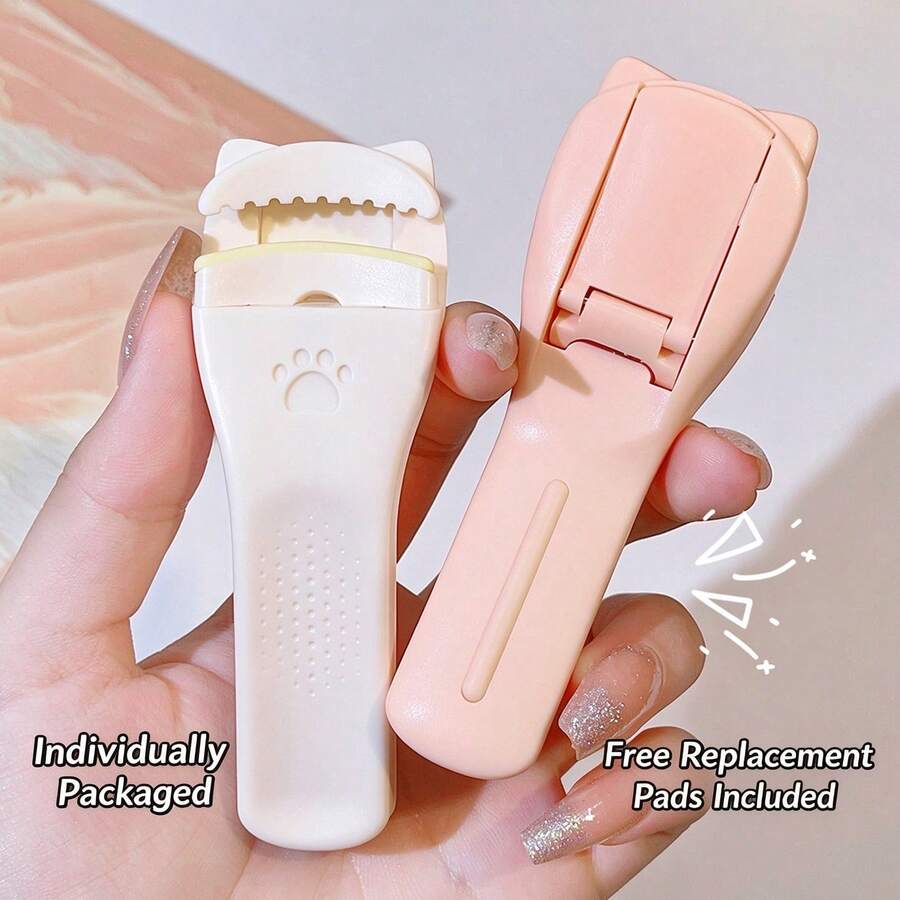1件狐狸眼寬角睫毛夾，平價彩妝工具，即時睫毛提升效果，持久捲翹，溫和不傷睫毛，打造靈動狐狸眼妝容，日常必備
