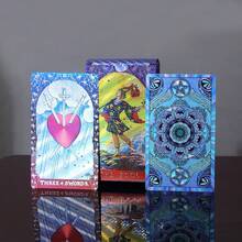 Gold Foil Tarot Cards Plastic Waterproof Tarot Cards Full Set Color Printed Tarot Cards Tabletop Game Cards, Tarot, Tarot Cards Deck - Multicolor - View 1