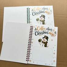 Christmas Gift Card Album, Spiral Bound Page Book, Organize Gift Cards And Save Handwritten Notes, Christmas, New Year And Family Gathering Greeting Cards, Commemorate Life Milestones, Party Decoration - Multicolor - View 4