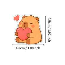 New 50pcs Cute Fun Cartoon Capybara Stickers For Water Bottle, Notebook ...
