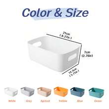 5/10/15pcs Storage Baskets Organizer, Mini Storage Boxes, PP Material Multifunctional Home Office Supplies Toys Food Organizer Storage Containers, Stackable Christmas Bins For Closet Pantry Kitchen, Lightweight Durable Space Saving - Multicolor - View 9