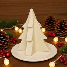 3pcs/Set Christmas Tree Elk Snowflake Scented Candle Silicone Mold DIY Winter Home Resin Gypsum Decor Handmade Craft Party Gifts - 3pcs Molds - View 5
