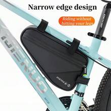 DTUCYCLE Bicycle Frame Triangle Bag, Utilizes Frame Triangle Space, No Leg Rubbing, No Shaking, Smoother Riding Experience. Three-Point Strap Design, Secure Installation And Easy Removal. Large Capacity Can Store Phone, Tools And Other Personal Items, Durable. Compatible With Most Mountain Bikes And Road Bikes, Practical Storage Accessory For Daily Riding And Short Trips. - Multicolor - View 11
