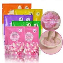 Jelly Foot Spa Set Series, Professional Foot Spa Care Kit Step 1 + Step 2 Jelly Foot Soak & Scrub, 2-Step Exfoliation/Callus Softening For Dry Foot Skin, Floral & Fruity Scent, Create Soft And Beautiful Feet - Woody - View 1