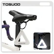TOSUOD Bicycle Rear Reflective Triangle Plate, Cycling Saddle Reflective Plate, Night Reflective Cycling Hanging, Suitable For All Bicycles - Multicolor - View 16