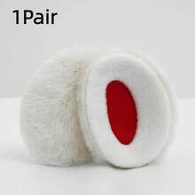 1Pair/2Pairs Solid Color Earmuffs Without Strap, Soft Wool Ear Warmers, Soft And Comfortable, Plush Warm, Fashion Accessory, Suitable For Men And Women Winter Outdoor, Travel - Multicolor - View 25