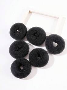 Nylon Hair Rollers Large 2 Packs Black - Black - View 2