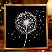 1 New Pearl Art Set, Including Pearls, Canvas And Tools, Ideal As Home Wall Decoration Gift, With Inner Frame - A - View 5