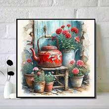 1PC DIY 5D Diamond Painting Kit Water Bottle Pattern - Round Full Diamond Art Mosaic Craft, Home Wall Decor, Unframed - No Frame - View 2