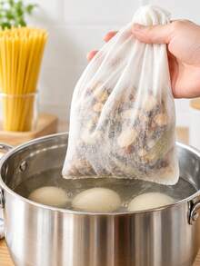 1/4/6pcs Reusable Cheesecloth Bags, Multi-Purpose Fine Cotton Fabric, Suitable For Filtering, Cooking, Baking, Juicing And Cheese Making, Kitchen Essentials, Cheese Making Supplies - Multicolor - View 5