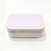 1pc Portable Dual-Use Soap Box, Dust-Proof Soap Protection, Drainage And Moisture-Proof Structure, Suitable For Home Placement And Travel, Bathroom And Washroom Storage, Suitable For Family And Student Dorms, Ideal For Christmas, Thanksgiving, Wedding, Party Gifts, Autumn/Winter Home Bedroom Bathroom Accessories, Home Storage, Practical Bathroom Storage Tool For Rental And Homestay - A - View 11