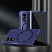 Phone Case Compatible With IPhone Duo, Compatible With Samsung ZFold8/Fold8Ultra/Fold7/Fold6/Fold5/Fold4/Fold3, Matte Skin-Feel PC Material Magnetic Phone Case, Solid Color Versatile, Unisex, Multiple Colors Available - Multicolor - View 26