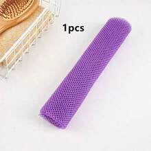 1 Pc African Bath Sponge, African Net Long Net Bath Sponge, Exfoliating Shower Body Scrubber, Back Scrubber, Smoother Skin, Great For Daily Use (Blue, Purple, Brown) - Violet Purple - View 7