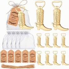 Metal Boot-Shaped Bottle Opener Creative Bar Tool, Western Theme Party Gift Set, Wedding Guest Gift And Decoration, Holiday Gift, Baby Shower Gift, Valentine's Day Gift, Birthday Party Gift, Kitchen And Bar Accessory - Multicolor - View 2