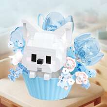 1pc Cute Animal Series Mini Building Blocks Set, Mini DIY Assembly Building Block Model, With Surprise Gift Box Shaped Storage Box, Desktop Decoration, Educational Puzzle Toy, Suitable For Children And Building Block Collectors As Holiday Birthday Gift - Multicolor - View 8
