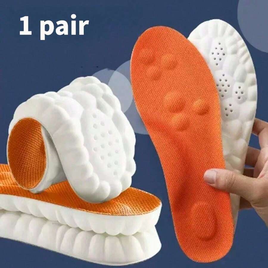 1 Pair Of High Elasticity Latex Insoles, Shock-Absorbing And Cushioned Sports Insoles,And Can Stand For A Long Time Without Getting Tired - Multicolor - View 1