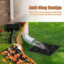 Bộ 1 món nối dài ống thoát máng xối, gồm hố thu nước 10*10 inch, ống nối dài máng xối thấp, ống thoát nước linh hoạt kéo dài đến 6.5 feet, bộ thoát nước kiểu Pháp và bộ chuyển hướng nước mưa, dùng bảo vệ móng nhà - Nhiều màu - Xem 8