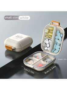 2pcs 7-Day Pill Box, Large Capacity Dust-Proof & Moisture-Proof Medicine Storage Box, Perfect For Carrying Medication Outdoors - Multi-color - View 1