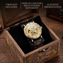 Vintage Style Hollow Mechanical Wristwatch, Suitable For Themed Parties And Short Trips, Creates A Retro-Atmosphere Wrist Accessory - Black - View 7
