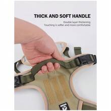 Anti-Pull Dog Harness, Heavy Duty 1680D Oxford Fabric Breathable Mesh Reflective Vest With Easy Control Handle And Dual Leash Clips, Adjustable For Medium To Large Dogs - Multicolor - View 11