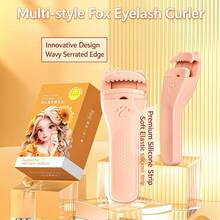 1pc New Fox-Style Wide-Angle Eyelash Curler, One-Clip Curl, Long-Lasting Hold, Creates Natural Curled Arc, Thoughtful Design Doesn't Hurt Eyelashes, Easy-To-Use Eyelash Curler, Effortlessly Get Lively Fox-Style Big Eyes, Essential Makeup Tool For Daily Use - Multicolor - View 2