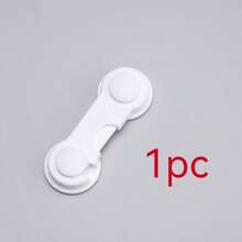 1 Pc Premium White Cabinet Locks - Drawer, Cabinet, Refrigerator, Oven, Wardrobe, Pantry Locks - Adhesive, Easy To Install, Pry-Proof And Durable - Multicolor - View 10