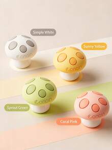 Mushroom Shaped Toilet Flush Button, Cute Mushroom Silicone Toilet Flush Button Presser, Creative Long Nail Women's Water Tank Switch Assistant, Plastic Flush Button, Bathroom Decor - Mushroom - View 7