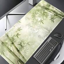 1 buah Alas Mouse Gaming Minimalis Alami Motif Hutan Bambu Hijau Segar Ukuran Ekstra Besar, Alas Karet Anti Selip, Permukaan Kain Lembut Berjahit, Alas Meja Ukuran Besar, Cocok Untuk Kantor, Rumah, Bermain Game, Belajar, Hadiah Sempurna Untuk Teman, Remaja, Gamer - View 12