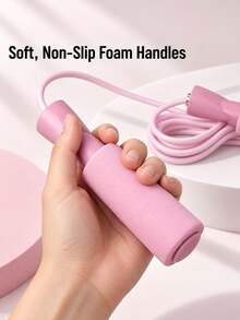 Lightweight Jump Rope With Foam Handles Adjustable Length Fitness Speed Jumping Rope Skipping Rope Suitable For Aerobic Exercise Boxing Training Weight Loss Fitness Jumping Racing Endurance And Speed Training Ideal For Men Women Gym Accessories - Multicolor - View 8