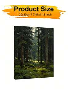 1pc Forest Scenery DIY Oil Painting By Numbers, Canvas Painting DIY Crafts, Adult Home Decoration, Holiday Gift. - Sets - View 8