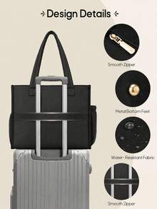 NEWHEY Teacher Work Bag Laptop Bag With Lunch Compartment 15.6 Inch Laptop Tote Bags For Women Ladies Laptop Handbag For Nurses Office College - Multicolor - View 3