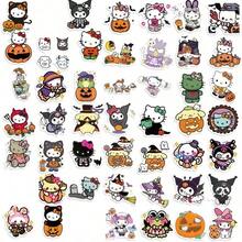 52pcs Sticker Set, Featuring Popular Characters In Wizard Hats, Flowing Ghost Capes, Playful Little Devil Costumes And Other Holiday Looks, Paired With Exquisite Pumpkin Lanterns, Vintage Magic Cards And Other Hand-Drawn Patterns, Suitable For Decorating Game Consoles, Controllers, Storage Boxes, As Well As Game Console Gift Box Seals And Accessory Packaging, Applicable To Various Electronic Game Console External Decoration - Multicolor - View 8