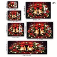 1pc, Christmas Series Gold Christmas Bell Pattern Printed Coffee Bar Mat, Drainage Mat, Coffee Machine Soft Bottom Diatomaceous Earth Drainage Mat, Soft Rubber Drainage Mat, Super Absorbent Wear-Resistant Dish Drying Mat, For Countertop Restaurant Kitchen Table Mat, Patio Dining Table Decor, Home Kitchen Supplies, Countertop Decoration Mat - Multicolor - View 19