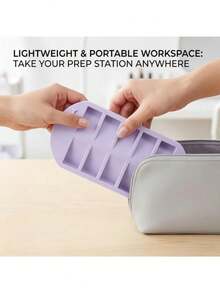 Wearable Nail Sorting Tray & Desktop Storage Box - Multi-Compartment Organizer For Nail Art Supplies And Nail Tip Tool Storage - A - View 8