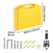CAT40 Collet Holder ER32 5 Pieces Precision Spring Collet Chuck Set, para prensas de taladro de fresadora, Velocidad máxima de 4000 RPM, CAT40 Tool Holder Spring Collet con TIR de 0,0004", Caja de almacenamiento etiquetada - 5 piezas - Ver 11