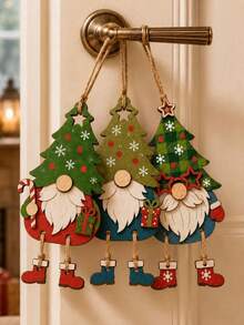 9pcs Christmas Scene Decoration Ornaments, Decorative Accessories For Christmas Tabletop Scene Arrangement, Home Decor, Yard Outdoor, Exquisite Holiday Gift - Christmas Style - View 4