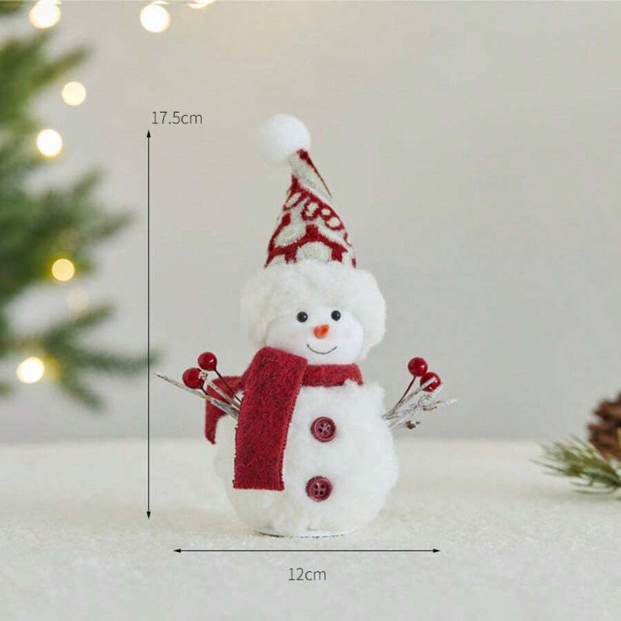 1pc Christmas Little Snowman Toy Ornaments Shopping Mall Activity Decoration Props Foam Doll Showwindow Room Atmosphere Decoration Factory Direct