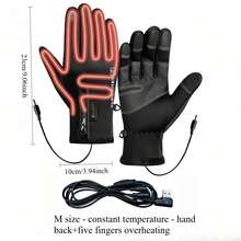 RAF USB Electric Heated Warm Gloves, Anti-Slip Waterproof For Delivery, Cycling, Fishing, Winter Warm Gloves, Electric Heated Gloves, Smart 3-Level Temperature Control, Double-Sided Heating, USB Powered, Winter Gift - View 17