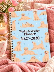 2027-2030 Weekly Monthly Planner, Pink Puppy Dog Planner For Women, Labrador Retriever Spiral Agenda Notebook, 4-Year Calendar Organizer For Office, School & Home,Office Supplies Desk Accessories Christmas Gifts For Women - A5 - View 11