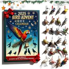 Best-Selling Bird Advent Calendar 2025 Christmas Bird Advent Calendar - B-parrot - View 3