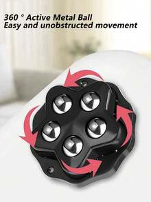 4pcs/1set Self-Adhesive Mini Swivel Caster Wheels, Multi-Directional Rotating Wheels, Universal Wheels, 360 Degree Rotation, Easy To Move Any Item! Stainless Steel Self-Adhesive Universal Caster Wheels With Ball Bearings, Suitable For Underbed Storage Boxes And Cabinets, - Multi-color - View 6
