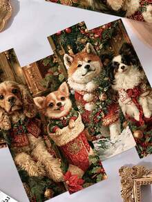 SCXXBSW 30pcs Christmas Puppy Bookmark-The Perfect Gift For Bookworms And Nerds; Reading Marker Card; Birthday And Christmas Gift; Great For Party Favors - 30pcs - View 8