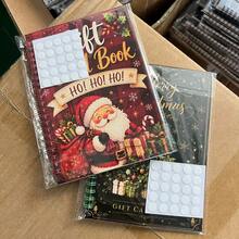 Christmas Gift Card Album, Spiral Bound Page Book, Organize Gift Cards And Save Handwritten Notes, Christmas, New Year And Family Gathering Greeting Cards, Commemorate Life Milestones, Party Decoration - Multicolor - View 7
