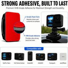 8/9pcs Helmet Adhesive Mount Kit, Motorcycle Bicycle Action Camera Accessories, Compatible With DJI Osmo Action - View 3