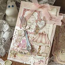 Gold Foil Ticket Long Strip Stickers, Tea Party Series Creative ...