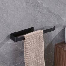Bathroom Towel Rack, No Drill Wall Mounted Stainless Steel Towel Holder, Self Adhesive Heavy Duty Towel Bar, Multi-Purpose Wall Storage Organizer For Towels Slippers, Space Saving Bathroom Kitchen Hanging Rack, Easy Install Bathroom Accessory - Multicolor - View 11