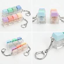 1pc Random Color Stress Relief Keyboard Keychain - A Colorful Fingertip ...