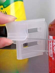1/4/8pcs Adjustable Plastic Refrigerator Door Storage Clips, Kitchen Organizer Shelves, Transparent Fridge & Cabinet Storage Solution, Space-Saving Home Organizer For Food, Bottles & Miscellaneous Items - Multiple Styles - View 3