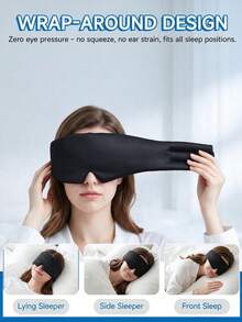 New Purple Patterned Gravity Sleep Mask, Comfortable Light-Blocking Sleep Mask, Luxury Unisex Sleep Mask, Washable And Reusable, Breathable And Light-Blocking, Adjustable Elastic; Suitable For Bedroom, Travel, Office And School; Perfect As A Gift For Family, Colleagues And Friends; Travel Essential - Multicolor - View 8