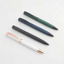 Pulpen Ballpoint Bisnis Logam, Hitam Emas Perak Pulpen Tanda Tangan Putar Kelas Atas, Pulpen Promosi Hadiah Kantor - pulpen - View 5